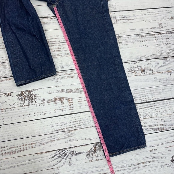 Levi’s Men’s Size 34 x 31 Classic 501 Button Fly Straight Leg Dark Wash Jeans - Picture 9 of 15